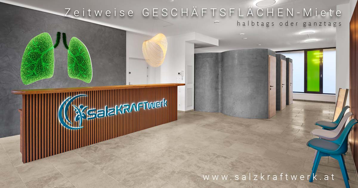 SalzKRAFTwerk_Geschaeftsflaechenmiete Mietangebot: Professioneller Praxisraum, Massageraum im SalzKRAFTwerk Linz